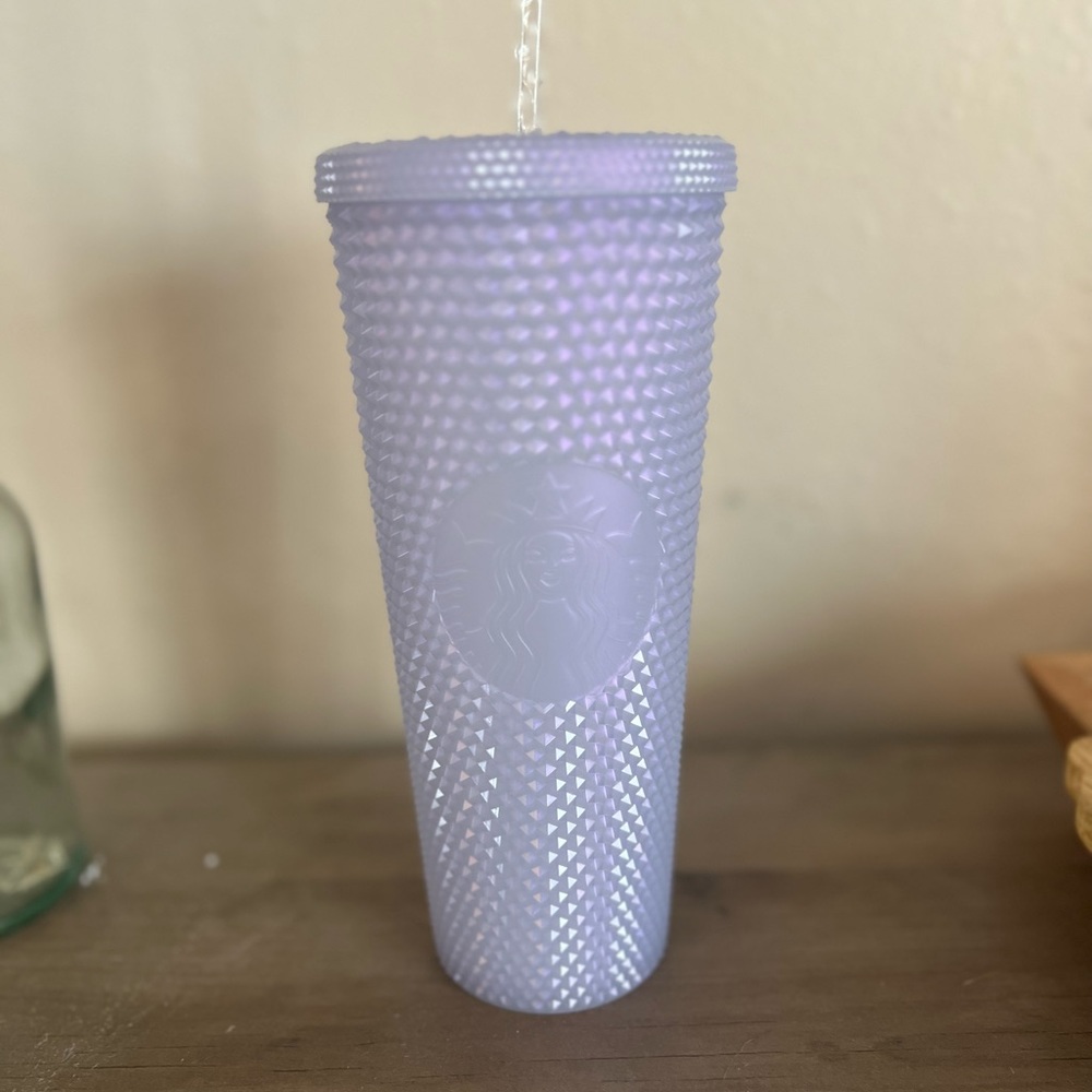 iridescent studded Starbucks cup